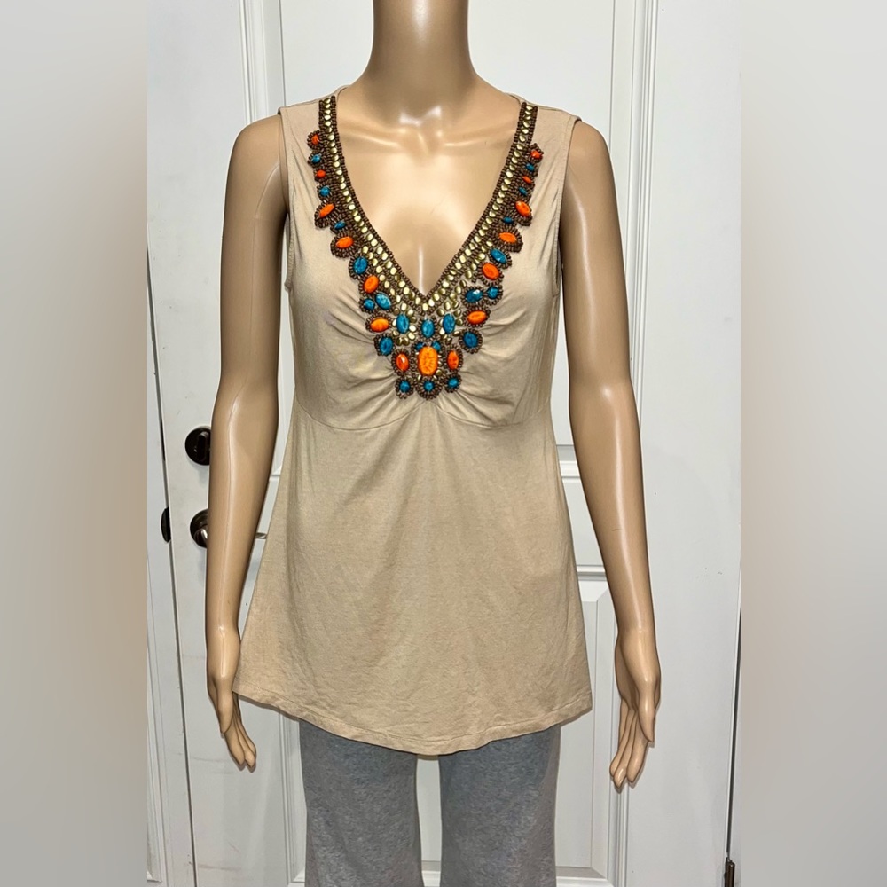 Boston Proper Embellished Tank
